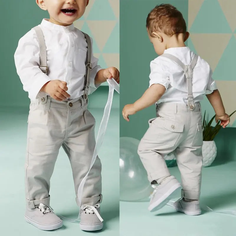 Kids Clothes Boys Suits Toddler Clothing Set Summer Baby Suit Shorts Shirt Children Formal Wedding Party Costume Autumn