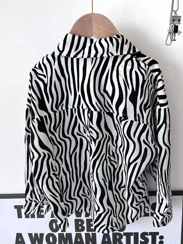 Boys Baby's Kids Blouse Coat Jacket Outwear Cotton 2024 Lapel Spring Autumn Shirts Outwear Sunscreen Beach Children's Clothing