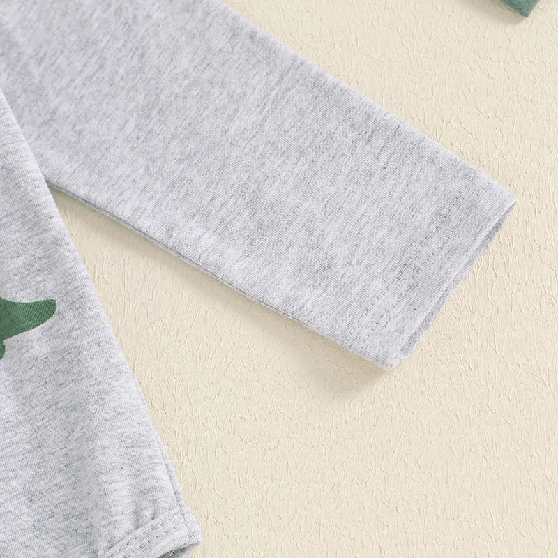 Baby Boy Dinosaur Clothes Hi Im New Here Newborn Outfit Long Sleeve Romper Top Pants Set 3Piece Outfits