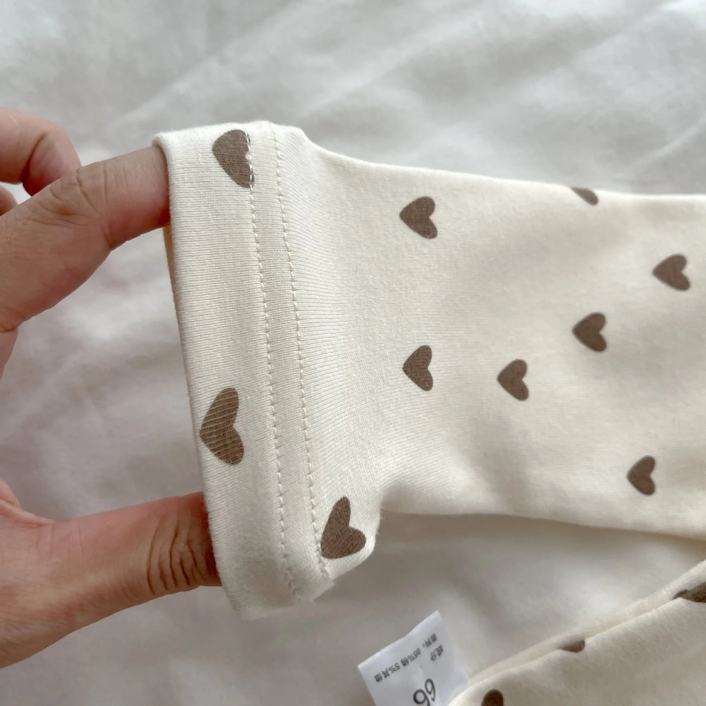 Spring/Autumn Baby Clothing Set 0-3 Year Old Girl Love Pattern Long Sleeve Long Pants 2-piece Set Pure Cotton Baby Outing Set