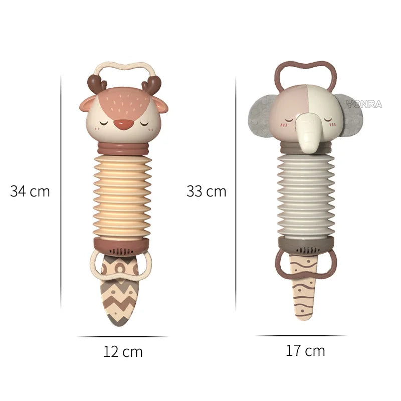 2-in-1 Electronic Accordion Baby Crib Pendant Bed Bell Stroller Toddler Rattles Sensory For Newborn Toys 0 12 24 36 Months