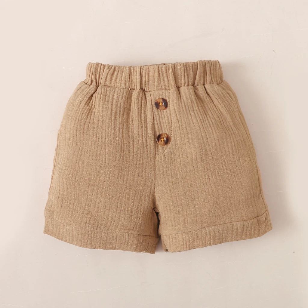 2PCS Infant Baby Boy Clothes Set White Short Sleeves T-shirt Shorts Summer Daily Casual Outfit for Toddler Boy 3-24 Months