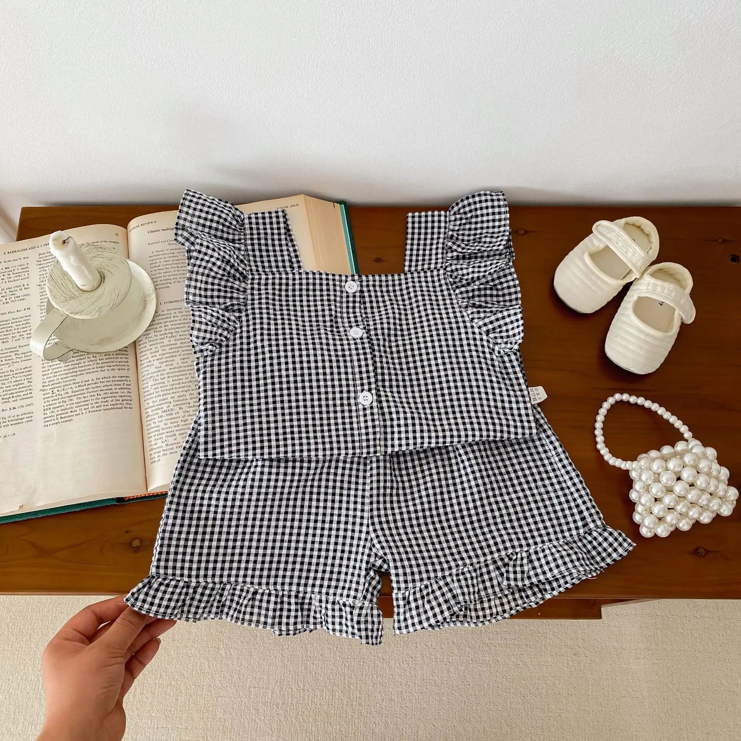 Toddler Girl Clothes Summer Baby Clothing Set Casual Flying Sleeve Tank Top+Shorts Set For Children Casual Daily Outside Outfits