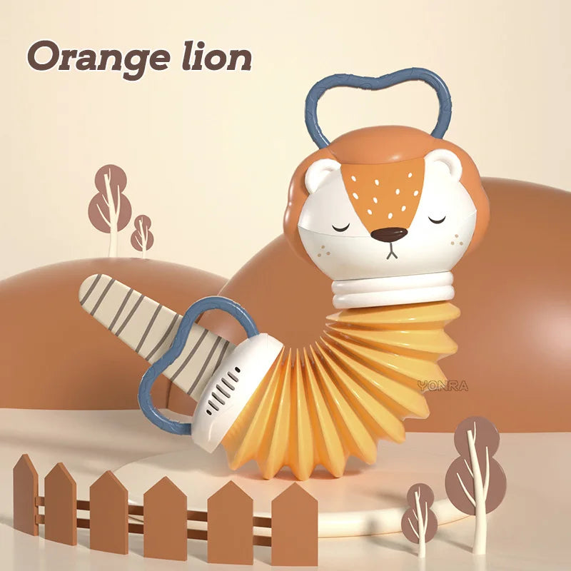 2-in-1 Electronic Accordion Baby Crib Pendant Bed Bell Stroller Toddler Rattles Sensory For Newborn Toys 0 12 24 36 Months