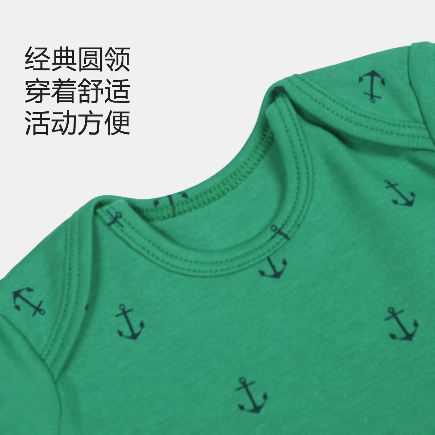 Children's Clothing Four Seasons New Baby Short-sleeved Triangle Pajamas Crawling Clothes Baby Onesie