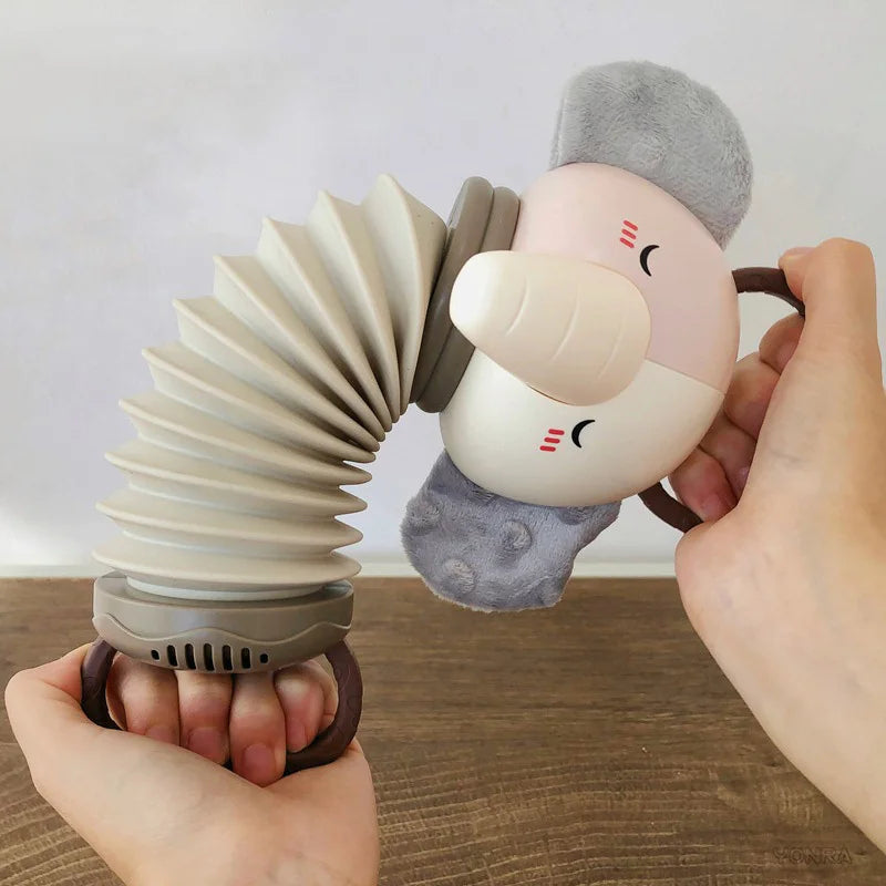 2-in-1 Electronic Accordion Baby Crib Pendant Bed Bell Stroller Toddler Rattles Sensory For Newborn Toys 0 12 24 36 Months