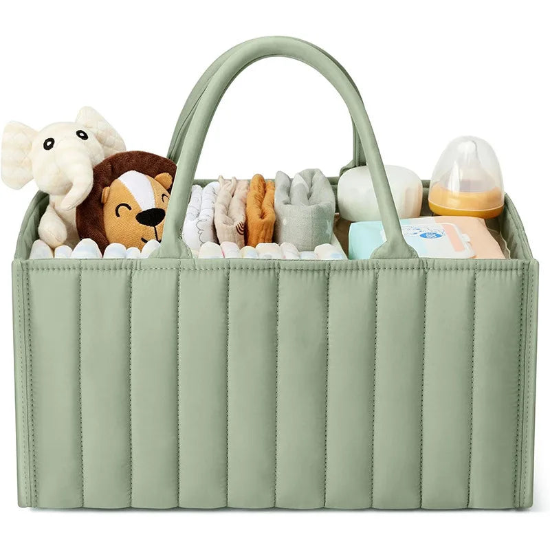 Baby Multifunctional Diaper Organizer Bag Folding Portable Stackers & Caddies High Capacity Storage for Baby Things mommy bags