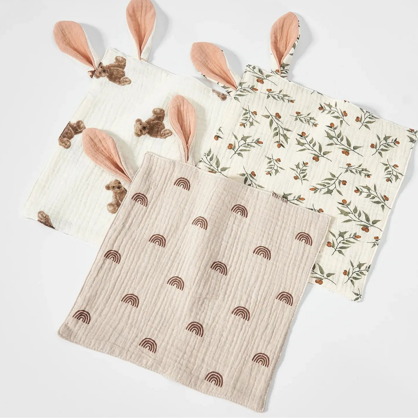 Baby Saliva Towels Cartoon Print Muslin Hand Face Wipes Newborn Bib Kids Handkerchief Toddler Soft Washcloth Burp Cloth