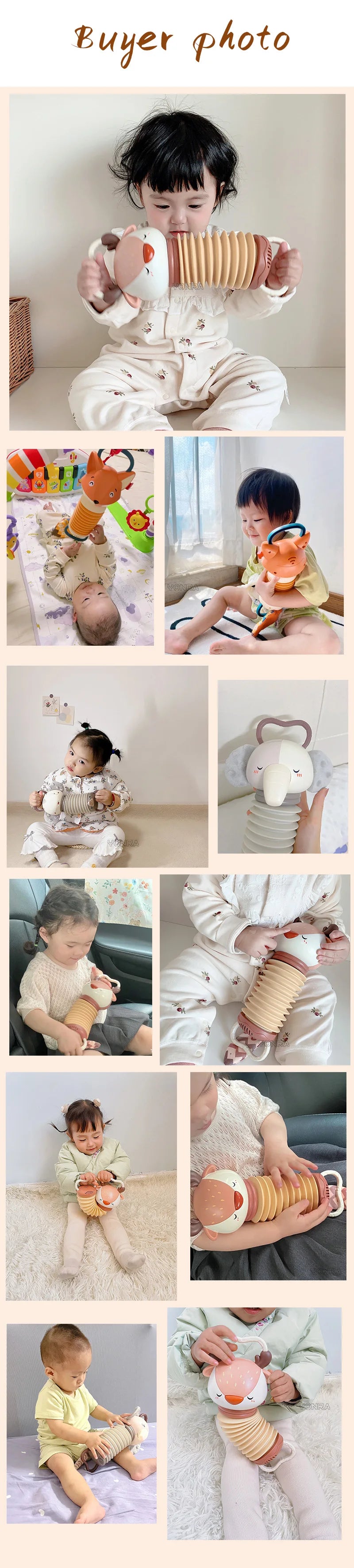 2-in-1 Electronic Accordion Baby Crib Pendant Bed Bell Stroller Toddler Rattles Sensory For Newborn Toys 0 12 24 36 Months
