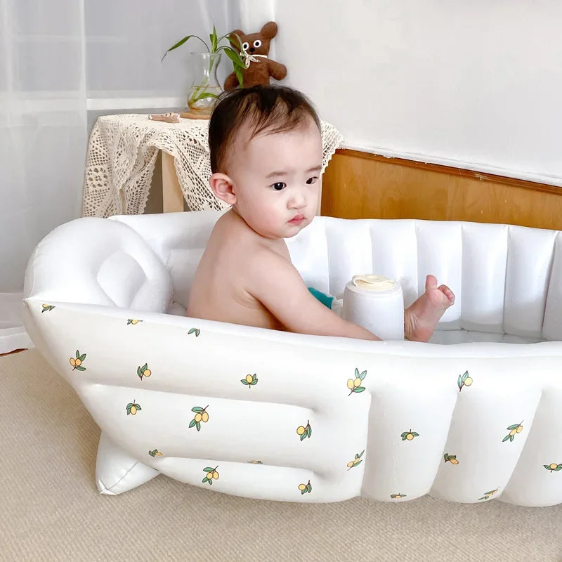 Children's Inflatable Bathtub Home Bath Basin Baby Inflatable Bathtub Indoor Children's Swimming Pool