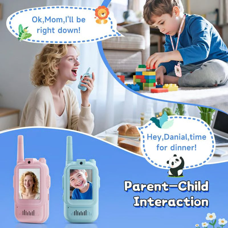 Rechargeable Video Walkie Talkies for Kids