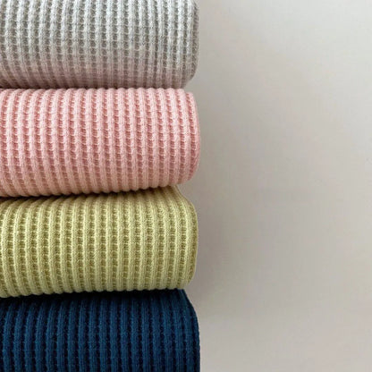 Fashion Toddler Baby Girl Clothing Sets for Infant Waffle Cotton Baby Boys Clothes Set Sweatshirt+Pants 2pcs Outfit Kids Costume