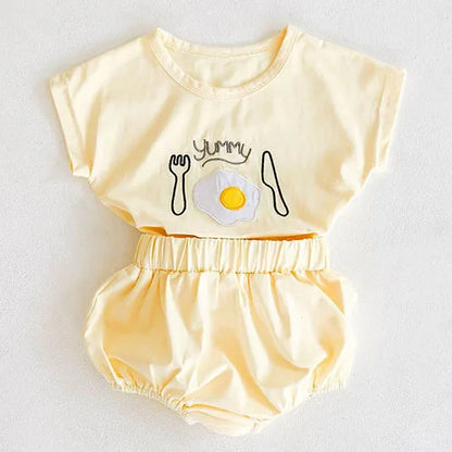 Toddler Baby Girl Suit Clothes Toddler Short Sleeves Shirt+PP Bread Shorts 2PCS Baby Girl Plaid Suit Baby Girl Summer Clothes