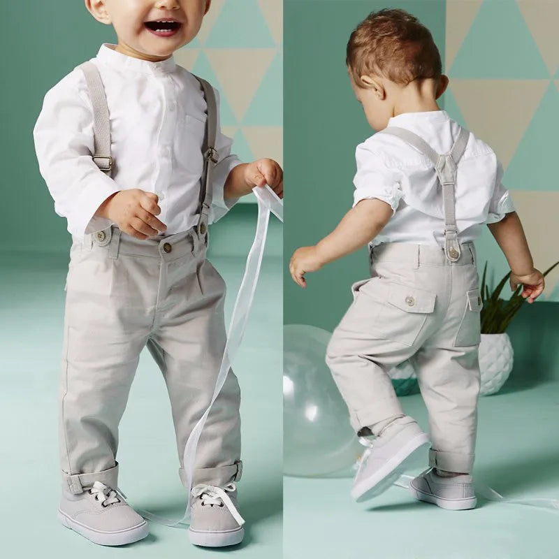 Kids Clothes Boys Suits Toddler Clothing Set Summer Baby Suit Shorts Shirt Children Formal Wedding Party Costume Autumn