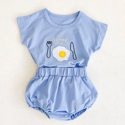 Toddler Baby Girl Suit Clothes Toddler Short Sleeves Shirt+PP Bread Shorts 2PCS Baby Girl Plaid Suit Baby Girl Summer Clothes