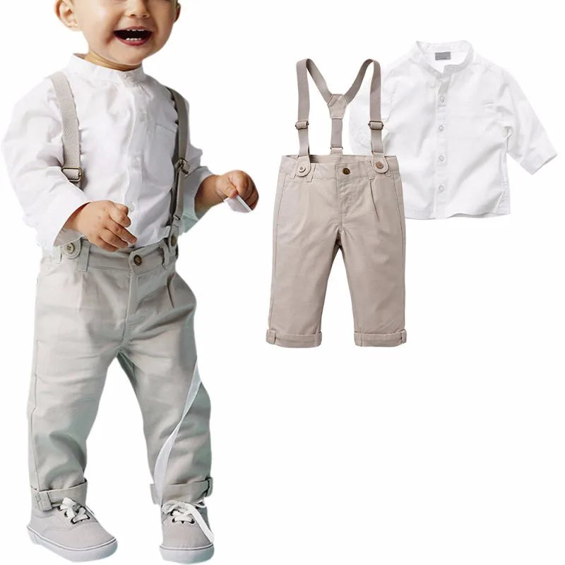 Kids Clothes Boys Suits Toddler Clothing Set Summer Baby Suit Shorts Shirt Children Formal Wedding Party Costume Autumn