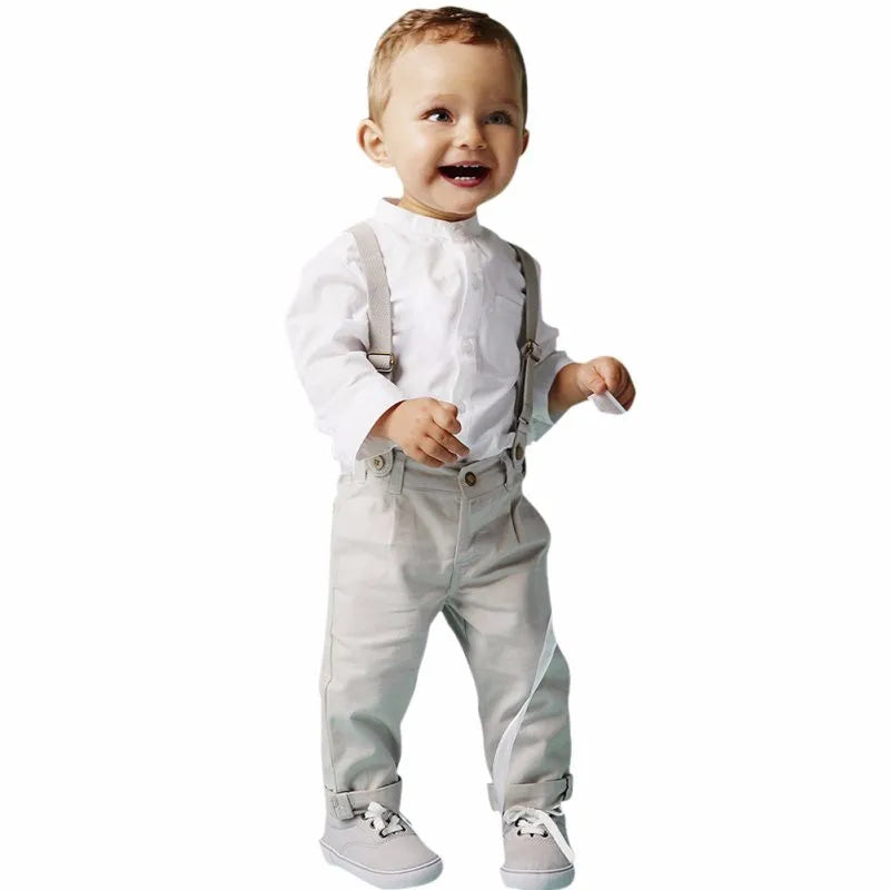 Kids Clothes Boys Suits Toddler Clothing Set Summer Baby Suit Shorts Shirt Children Formal Wedding Party Costume Autumn