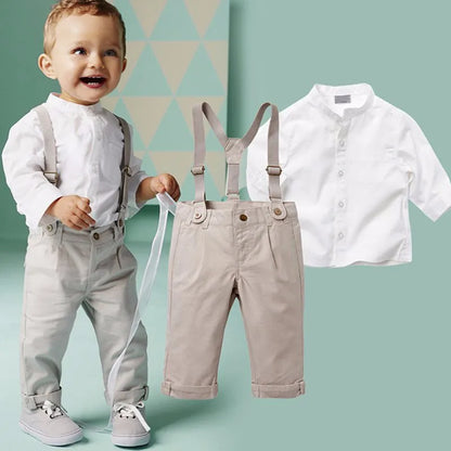 Kids Clothes Boys Suits Toddler Clothing Set Summer Baby Suit Shorts Shirt Children Formal Wedding Party Costume Autumn