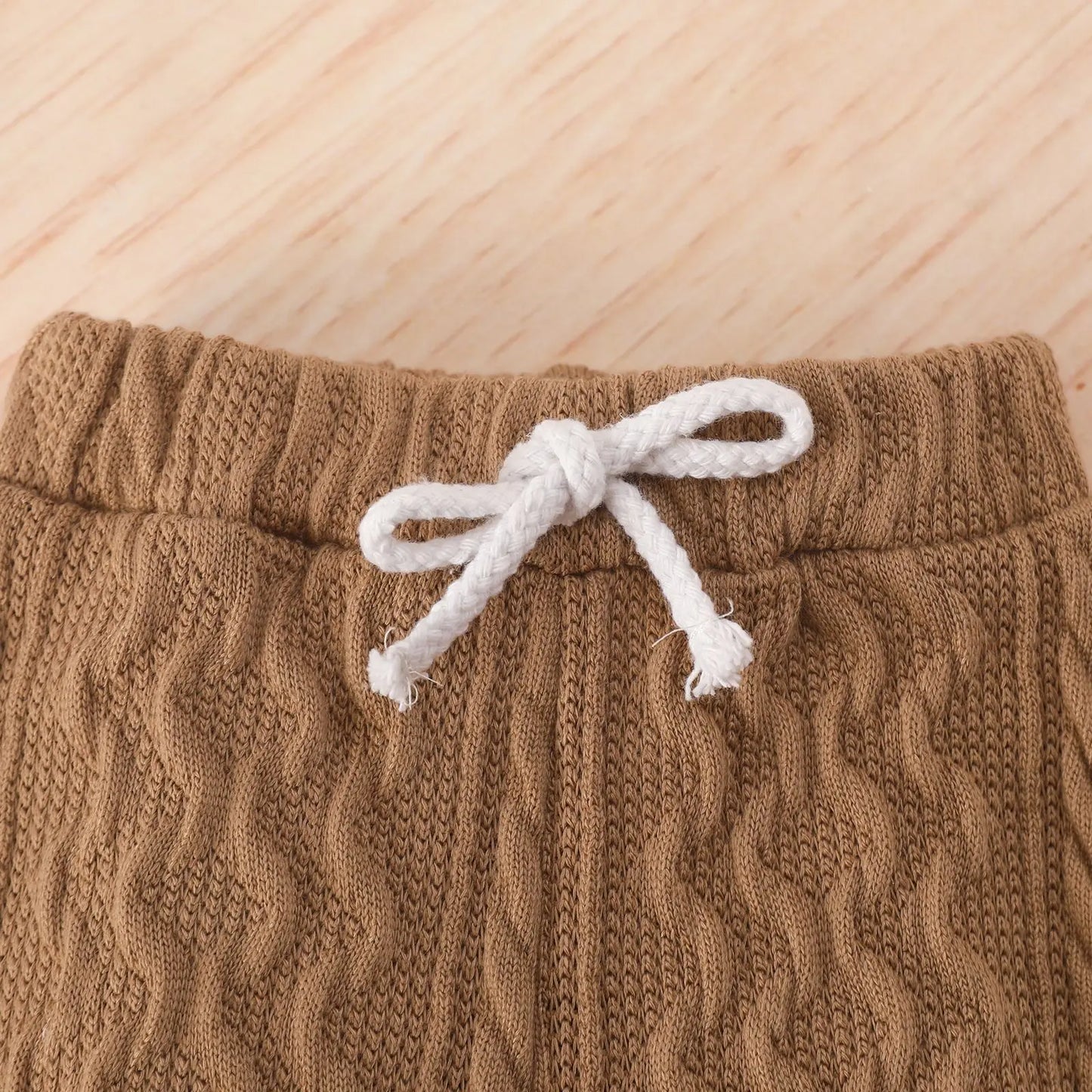 Toddler Boys Romper Tops Pants Suit Long Sleeve Round Neck Trousers Twists Solid Color Outfit Casual Baby Home Clothes Set