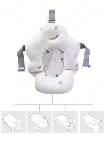 Newborn baby bath net bath tub bath frame baby bath suspension mat bath bed non-slip bath net pocket can sit and lie down