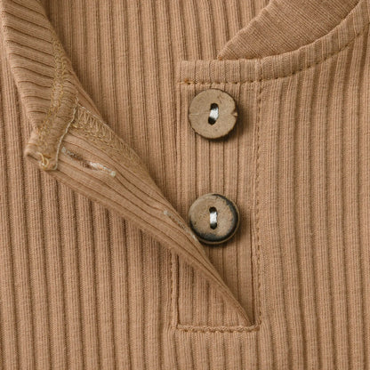 Newborn infant Baby Boy Casual Clothes Set Summer New Solid Knitted Short Sleeve Romper Top and Shorts Two-piece Outfit for Boys