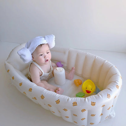 Children's Inflatable Bathtub  Home Bath Basin Baby Inflatable Bathtub Indoor Children's Swimming Pool