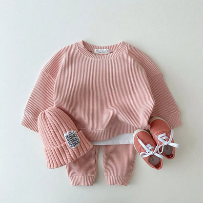 Fashion Newborn Baby Girl Boy Clothes Set Cotton Sweatshirt+Pant 2PCS Home Suit Spring Autumn Clothing Set Toddler Girl Outfits