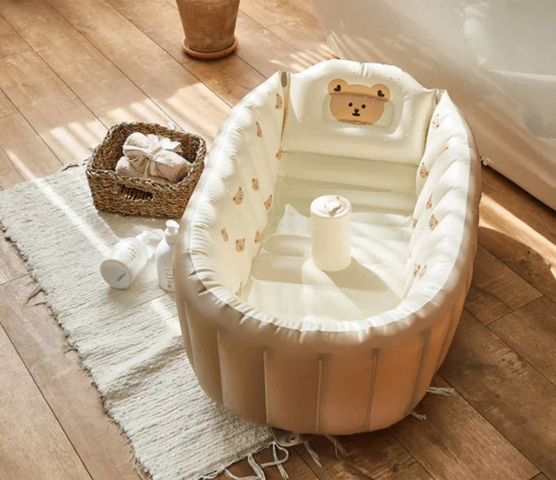 Children's Inflatable Bathtub  Home Bath Basin Baby Inflatable Bathtub Indoor Children's Swimming Pool