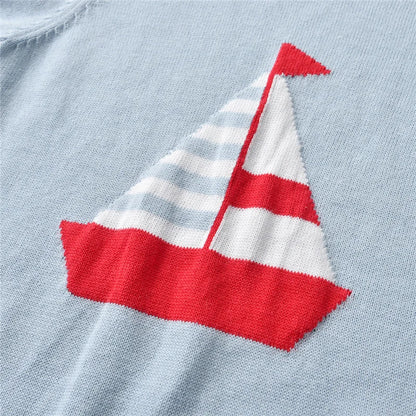 Baby Clothes Infant Boy Knitted Clothing Sets Kids Spanish Boutique Costume Set Summer Toddler Shirt Shorts 2PCS Suit Boys Party