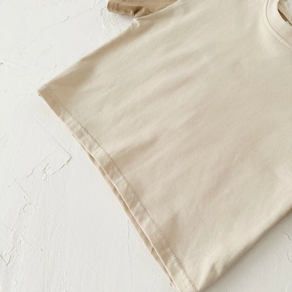 Summer Children's Clothes Baby Boy T-Shirt+Pant 2Pcs Kids Solid Short Sleeve Elastic Waist Suit Toddle Girl Clothes Baby Outfit