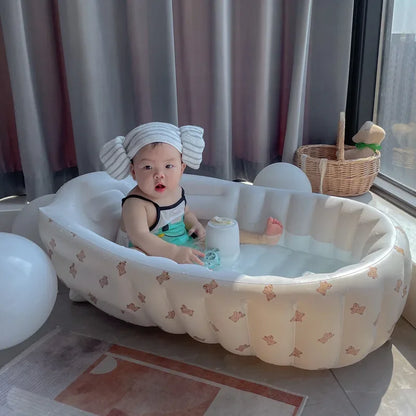Children's Inflatable Bathtub  Home Bath Basin Baby Inflatable Bathtub Indoor Children's Swimming Pool