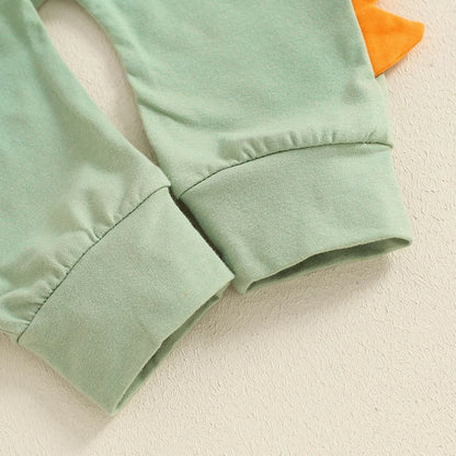 Baby Boy Dinosaur Clothes Hi Im New Here Newborn Outfit Long Sleeve Romper Top Pants Set 3Piece Outfits