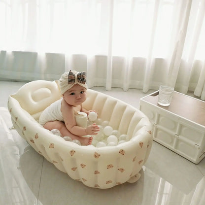 Children's Inflatable Bathtub  Home Bath Basin Baby Inflatable Bathtub Indoor Children's Swimming Pool