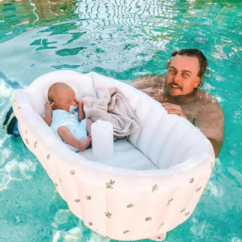 Children's Inflatable Bathtub  Home Bath Basin Baby Inflatable Bathtub Indoor Children's Swimming Pool