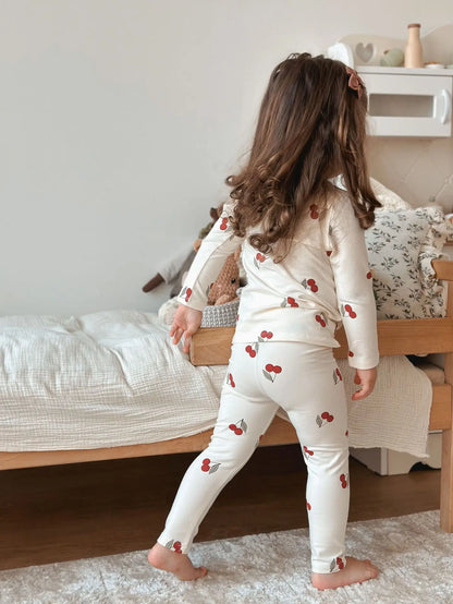 1-6T Toddler Kid Baby Boy Girl Clothes Set Cotton Infant Homewear Casual Top Pant Suit Childrens 2pcs Pajamas Set Outfit