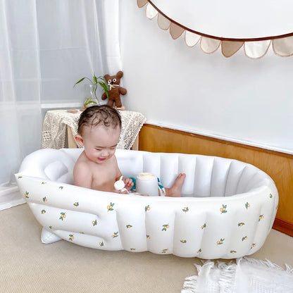 Children's Inflatable Bathtub  Home Bath Basin Baby Inflatable Bathtub Indoor Children's Swimming Pool