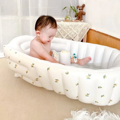 Children's Inflatable Bathtub  Home Bath Basin Baby Inflatable Bathtub Indoor Children's Swimming Pool