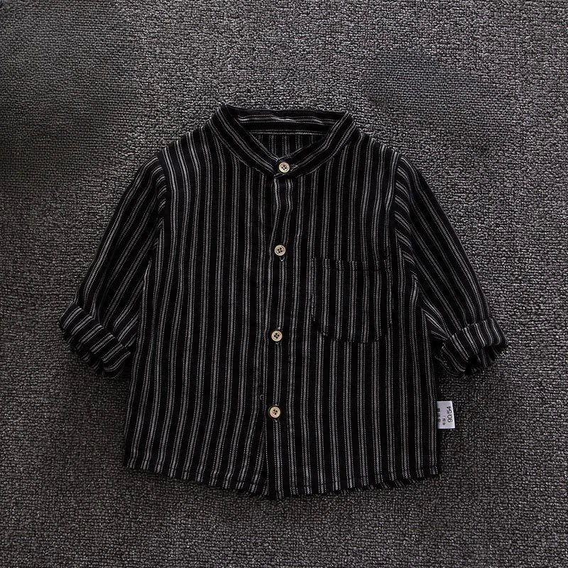 New Toddler for Kids Spring Children Clothes Boys Shirts Blouses Long Sleeve Strip Shirt Casual Cotton Shirts Tops Camisas