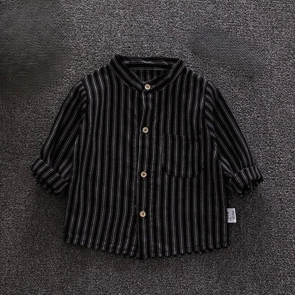 New Toddler for Kids Spring Children Clothes Boys Shirts Blouses Long Sleeve Strip Shirt Casual Cotton Shirts Tops Camisas