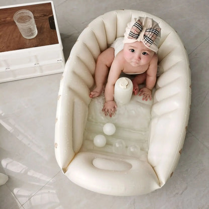 Children's Inflatable Bathtub  Home Bath Basin Baby Inflatable Bathtub Indoor Children's Swimming Pool