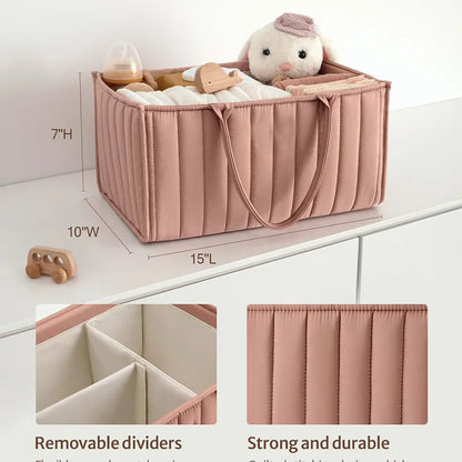 Baby Multifunctional Diaper Organizer Bag Folding Portable Stackers & Caddies High Capacity Storage for Baby Things mommy bags