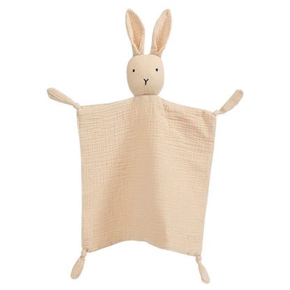 Baby Blanket Muslin Newborn Baby Sleeping Dolls Cute Rabbit Soft Cotton Gauze Kids Sleep Soothe Appease Towel Bibs Boys Girls