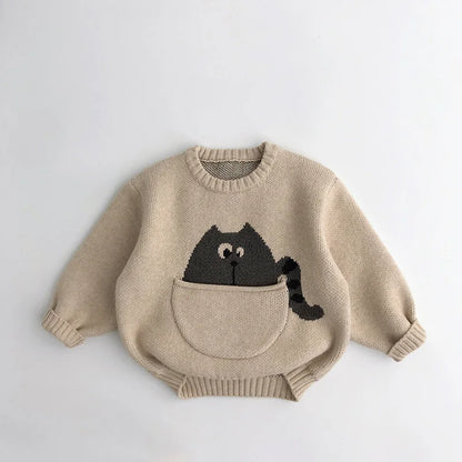Kids Clothes Sweaters Cartoon Boys Knitwear Designer Children Pullover Outwear