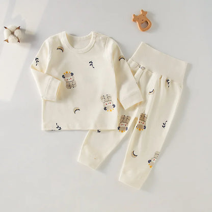 Children's Cotton Suit Baby Underwear Boneless a Baby Autumn Clothes Autumn Trousers Autumn Clothes Baby Clothing Home Wear