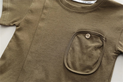 Summer Toddler Newborn Baby Boy Clothes Sets Casual T-shirt+Pants 2Pcs Kids Suits Infant 1st Birthday Sets Children Clothing