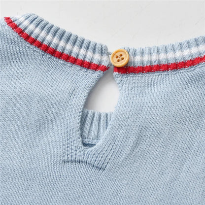 Baby Clothes Infant Boy Knitted Clothing Sets Kids Spanish Boutique Costume Set Summer Toddler Shirt Shorts 2PCS Suit Boys Party