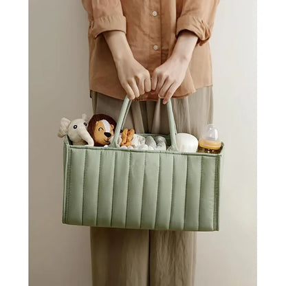 Baby Multifunctional Diaper Organizer Bag Folding Portable Stackers & Caddies High Capacity Storage for Baby Things mommy bags