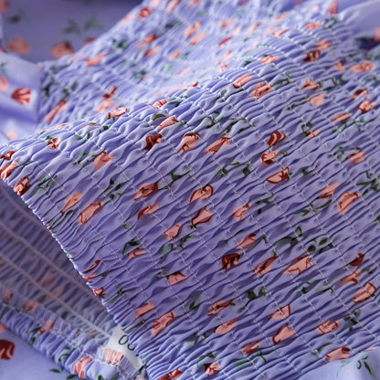 Kids Casual Dress for Girls Clothes 2024 New Summer Children Fashion White Floral Print Puff Sleeve Princess Dress 2-6 Years