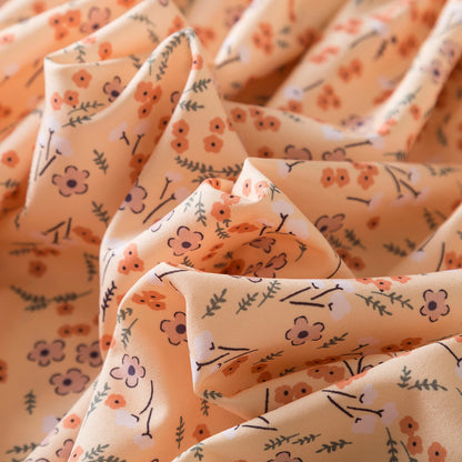 Kids Casual Dress for Girls Clothes 2024 New Summer Children Fashion White Floral Print Puff Sleeve Princess Dress 2-6 Years