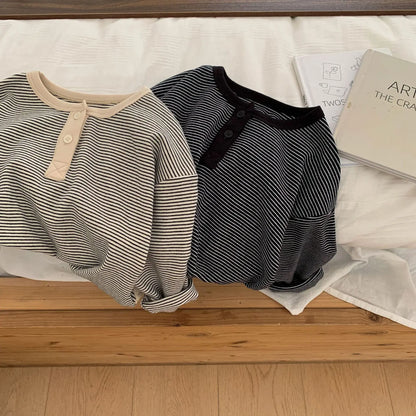 Kids Boy Sweatshirt for Toddler Girls Top Clothes Spring Warm Long Sleeve T-Shirt Children Clothes Autumn 1-6Y Boys Clothes